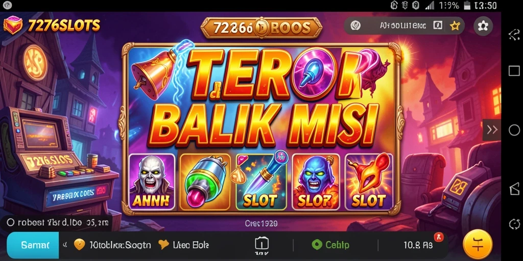 Screenshot utama 7276SLOTS menampilkan atmosfer menyeramkan dengan gameplay yang menegangkan.