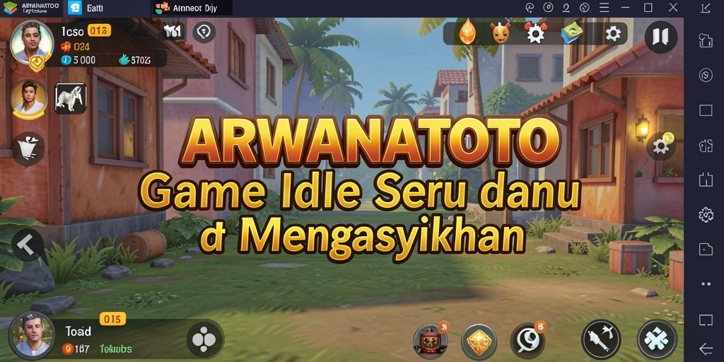 Tampilan gameplay <strong>ARWANATOTO</strong> yang menawan dalam mode Idle.