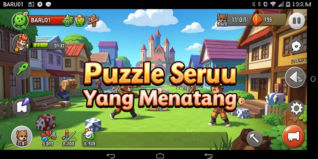 Tangkapan layar dari gameplay seru di BARU01 yang menantang