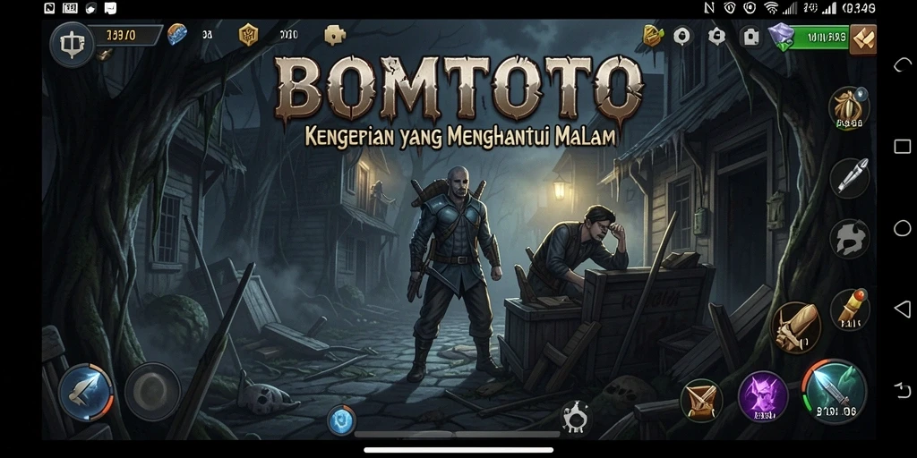Screenshot gameplay menakutkan dari BOMTOTO yang penuh ketegangan.