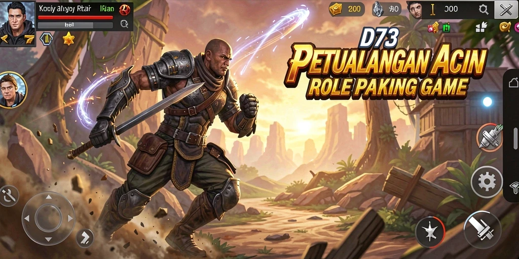 Tampilan epik gameplay D73 dalam pertempuran seru.