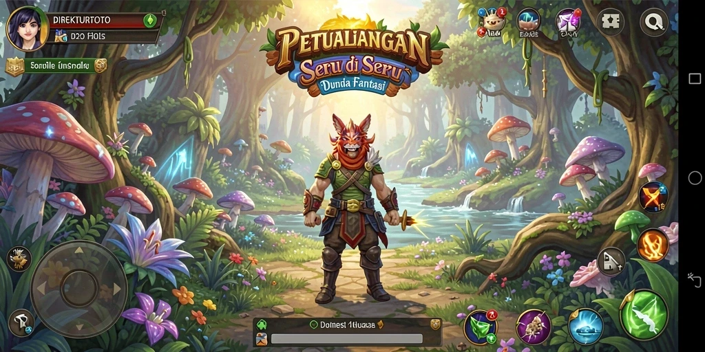 Gameplay menakjubkan dari DIREKTURTOTO dengan latar belakang yang indah.