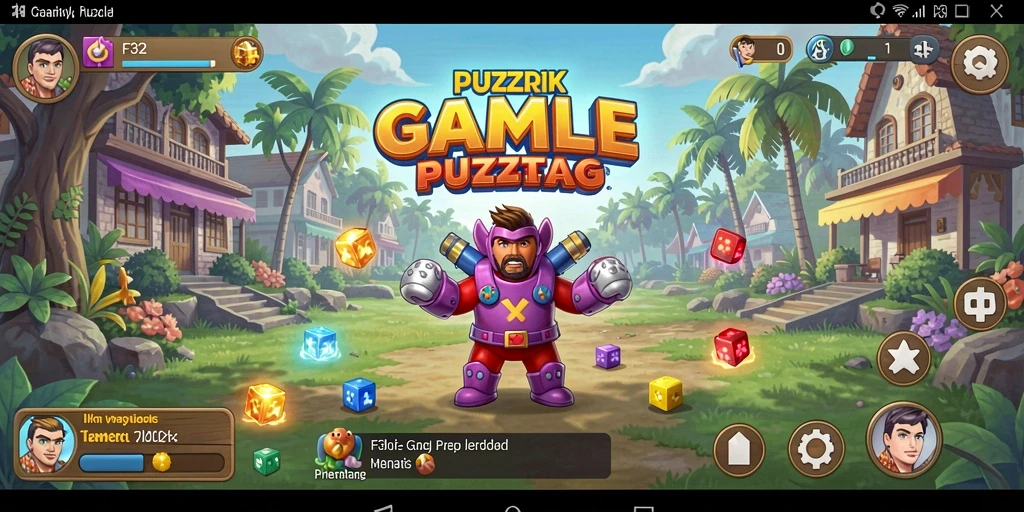 Tampilan menarik dari gameplay F32 yang penuh tantangan puzzle.