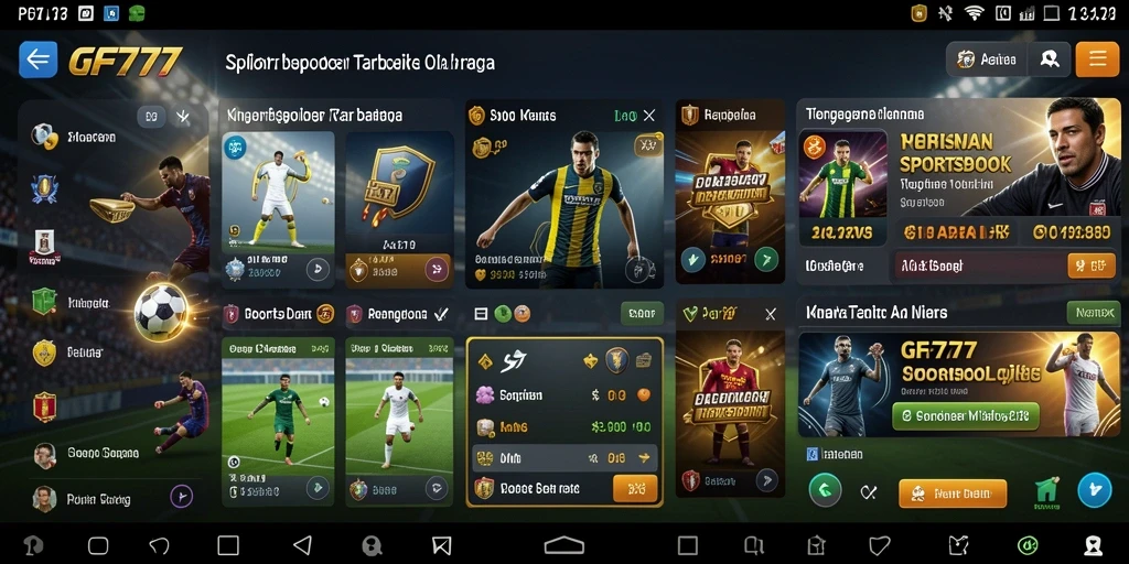 Screenshot gameplay GF777 menunjukkan antarmuka taruhan yang menarik.