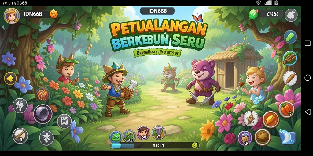 Gameplay seru berkebun di IDN668.