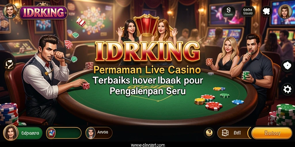 Tampilan gameplay Live Casino yang seru dan interaktif di IDRKING.
