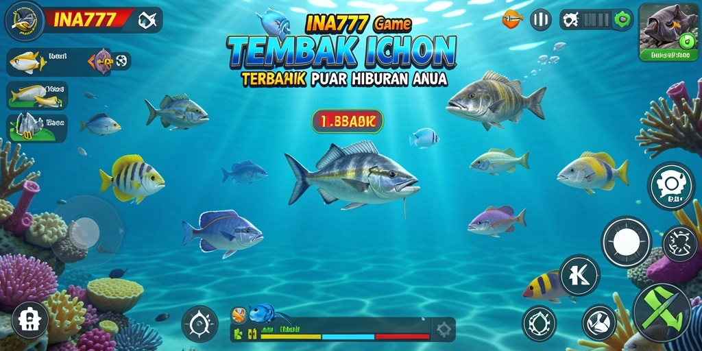 Tangkapan layar INA777 menampilkan aksi seru di lautan ikan.