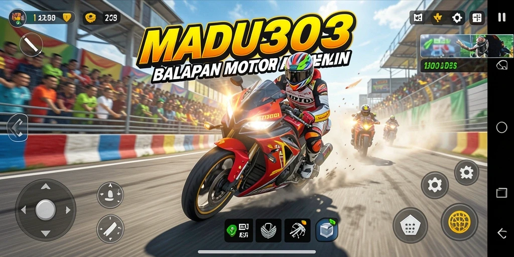 Tampilan gameplay yang mendebarkan dalam MADU303.