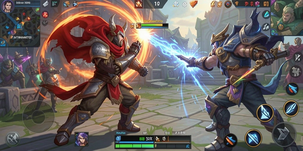 Tangkapan layar utama dari gameplay seru <strong>MATARAMTOTO</strong> di arena MOBA.