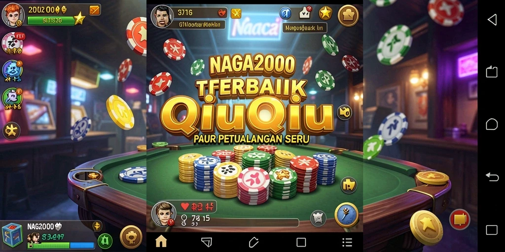 Gameplay QiuQiu yang seru dan kompetitif di NAGA2000.