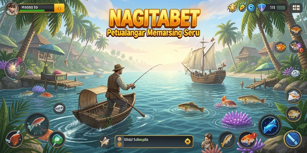 Tampilan gameplay NAGITABET yang menarik dengan aksi memancing seru.