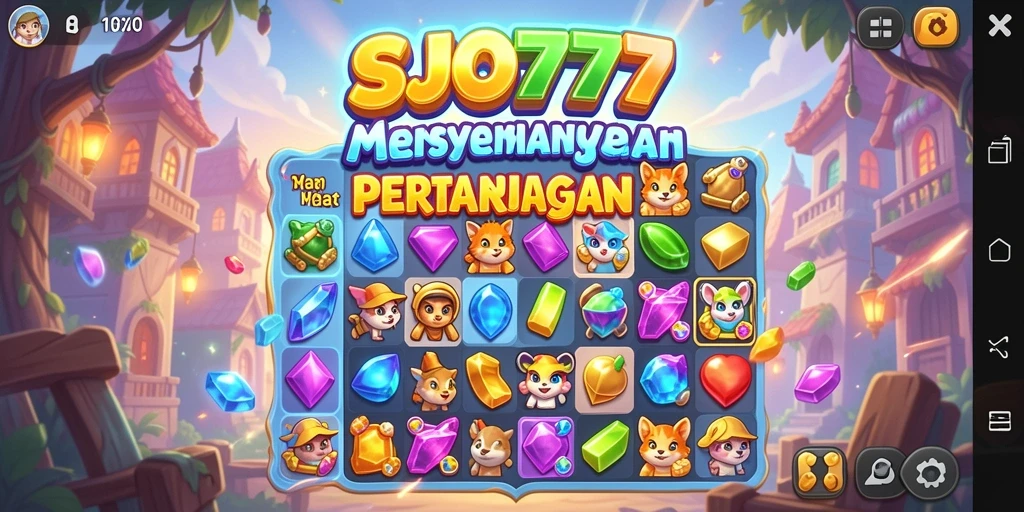 Screenshot gameplay SJO777 yang penuh warna dan seru.