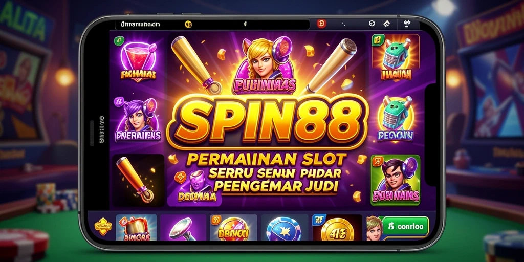 Screenshot utama gameplay <strong>SPIN88</strong> menampilkan pengalaman slot yang mengasyikkan.