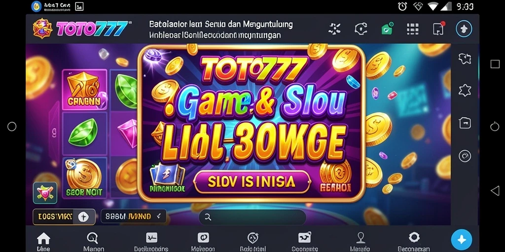 Screenshot gameplay TOTO777 yang menampilkan putaran slot yang menarik.